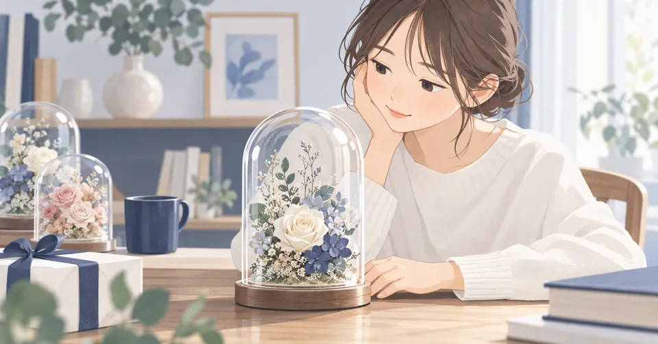 名入れガラスドーム花の見つけ方｜飾りやすさと想いで選ぶ