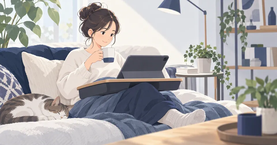 膝上テーブル・タブレット台の見つけ方｜くつろぐ場所を作業席に