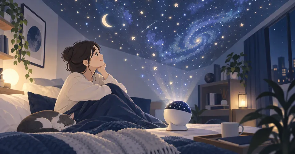 家庭用プラネタリウムの見つけ方｜夜の部屋を心地よく