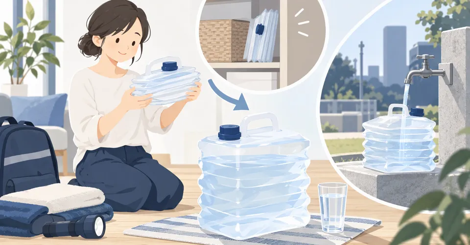 折りたたみ給水タンクの見つけ方｜断水への備えを省スペースに