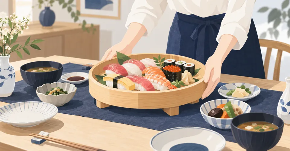 寿司盛台の見つけ方｜食卓に合う大きさで和食を楽しむ
