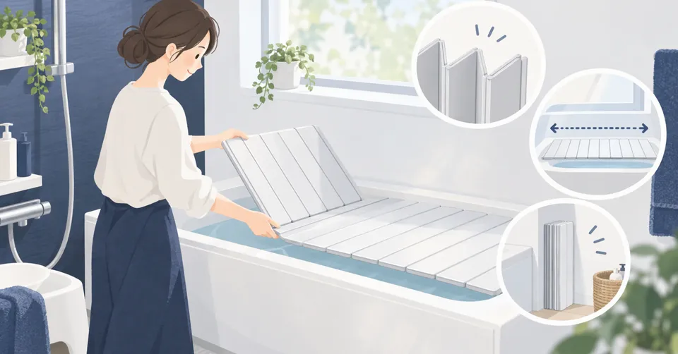 折りたたみ風呂ふたの見つけ方｜サイズと片づけやすさで選ぶ