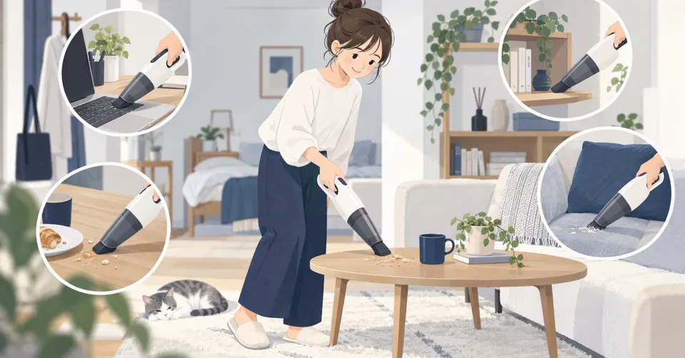 小型コードレス掃除機の見つけ方｜一人暮らしのちょこっと掃除に