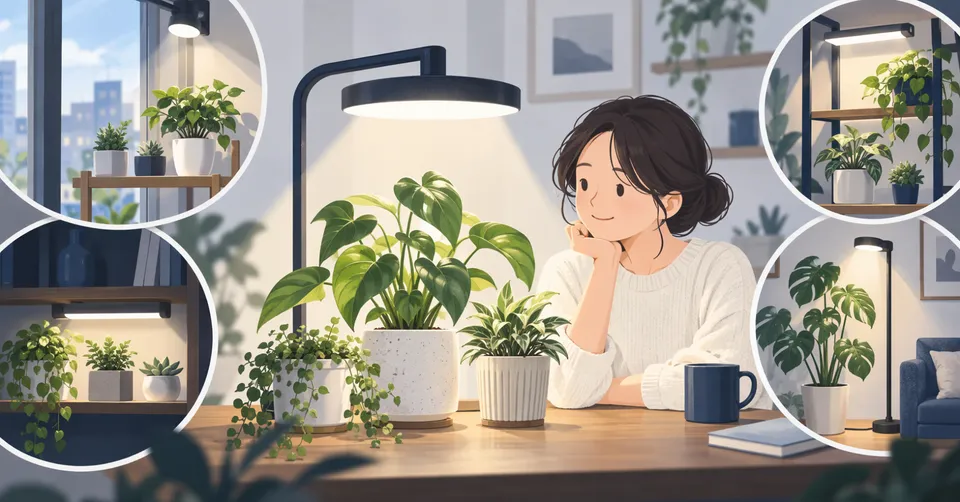植物育成ライトの見つけ方｜置き場所に合う光で日照不足を補う