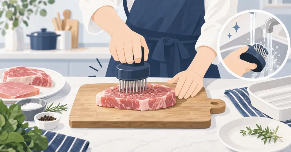 肉筋切り器の見つけ方｜下ごしらえと後片づけを楽に