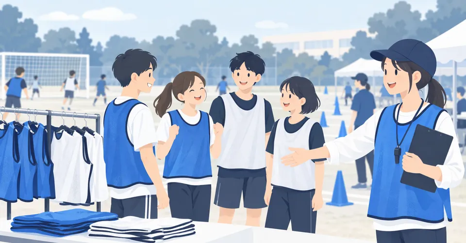 ビブスの見つけ方｜チーム分けもスタッフ案内もスムーズに