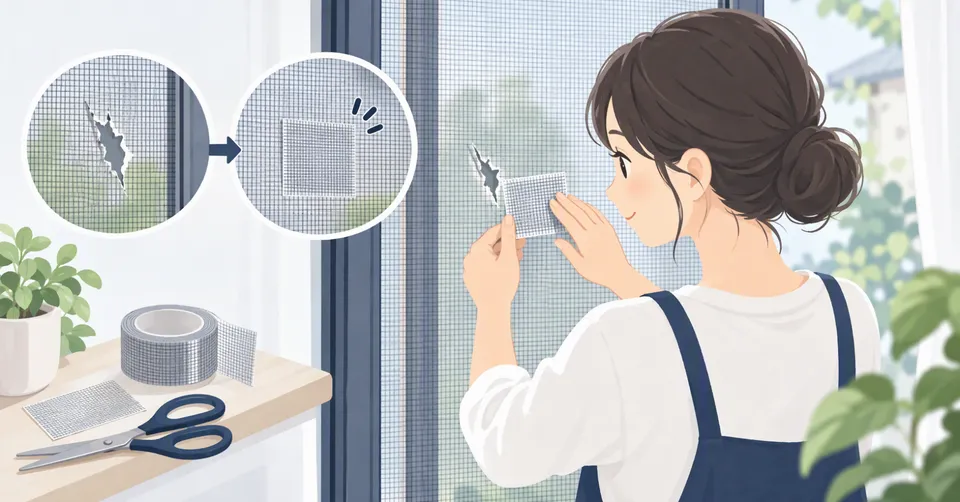 網戸補修テープの見つけ方｜小さな破れを手軽にふさぐ