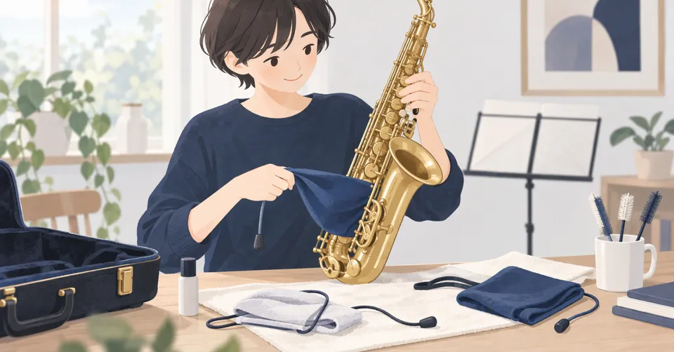 サックス用スワブの見つけ方｜演奏後のお手入れを軽やかに